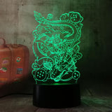 Lampe LED 3D Dragon Ball</br> Goku Petit & Shenron