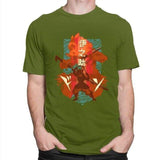 Retro Ukiyo E Inosuke Demon Slayer Kimetsu No Yaiba t-shirt manches courtes 100% coton décontracté mode cosplay