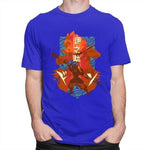 Retro Ukiyo E Inosuke Demon Slayer Kimetsu No Yaiba t-shirt manches courtes 100% coton décontracté mode cosplay
