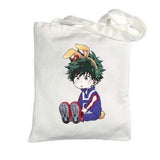 Sac en toile My Hero Academia Cartoon toile sac à main épaule sac à provisions modèle jouets Cosplay accessoires cadeau