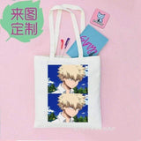 Sac en toile My Hero Academia Cartoon toile sac à main épaule sac à provisions modèle jouets Cosplay accessoires cadeau