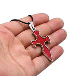 SAO Sword Art Online collier chevalier de sang croix pendentif en métal corde chaîne ras du cou colliers femmes hommes breloque cadeaux bijoux