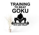 Stickers Mural Dragon Ball - Training Goku 