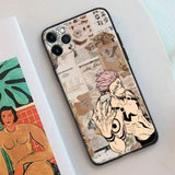 Sukuna Coque téléphone Jujutsu Kaisen  IPhone SE 6 6s 7 8 Plus X XR XS 11 12 goodies manga
