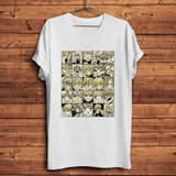 T-shirt Demon Slayer Face of Agatsuma Zenitsu tshirt manga unisex kimetsu no yaiba