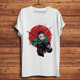 T-shirt Demon Slayer Kamado Tanjirou Kimetsu no Yaiba tshirt unisex homme femme