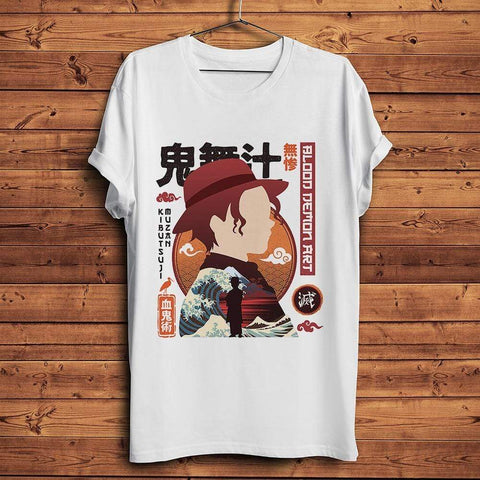 T-shirt Demon Slayer Kibutsuji Muzan tshirt manga unisex homme femme