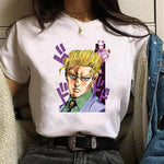 T-shirt Jojo's bizarre Adventure Yoshikage Kira tshirt manga animé