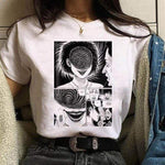T-shirt Junji Ito Uzumaki Horror T-Shirt Unisex manga