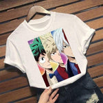 T-shirt My Hero Academia Bakugou Todoroki Deku tshirt