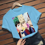 T-shirt My Hero Academia Bakugou Todoroki Deku tshirt