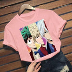 T-shirt My Hero Academia Bakugou Todoroki Deku tshirt