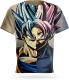 T-Shirt Dragon Ball Super<br/> Goku Blue vs Goku Rosé