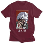 Tokyo Ghoul Ken Kaneki t-shirt manches courtes 100% coton décontracté mode cosplay