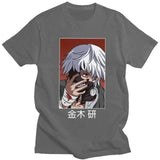 Tokyo Ghoul Ken Kaneki t-shirt manches courtes 100% coton décontracté mode cosplay