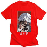 Tokyo Ghoul Ken Kaneki t-shirt manches courtes 100% coton décontracté mode cosplay