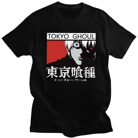 TOKYO GHOUL Tshirt Kaneki Ken t-shirt manches courtes 100% coton décontracté mode cosplay