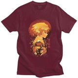 Ukiyo E Breath Of Thunder Demon Slaye Kimetsu No Yaiba Kamado Nezuko Zenitsu t-shirt manches courtes 100% coton décontracté mode cosplay