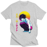 Vaporwave Death Note t-shirt manches courtes 100% coton décontracté mode cosplay