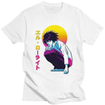 Vaporwave Death Note t-shirt manches courtes 100% coton décontracté mode cosplay
