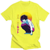 Vaporwave Death Note t-shirt manches courtes 100% coton décontracté mode cosplay
