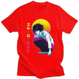 Vaporwave Death Note t-shirt manches courtes 100% coton décontracté mode cosplay