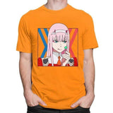 Zero Two Shirt Anime Manga T-shirt Darling In The Franxx t-shirt manches courtes 100% coton décontracté mode cosplay