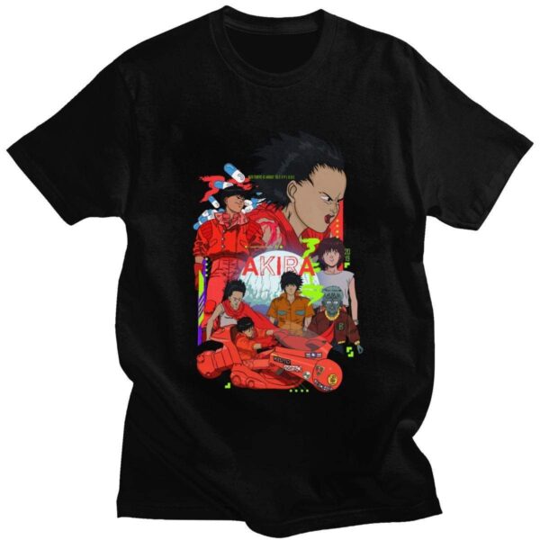 Akira T-Shir tokyo Shotaro Kaneda T Shirt Cotton Tetsuo Shima t-shirt manches courtes 100% coton décontracté mode cosplay