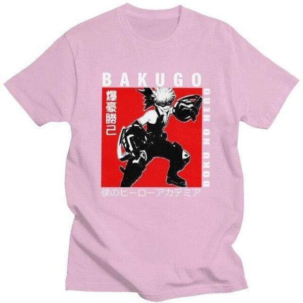 Bakugo Katsuki T-shirt Boku No Hero Academia t-shirt manches courtes 100% coton décontracté mode cosplay