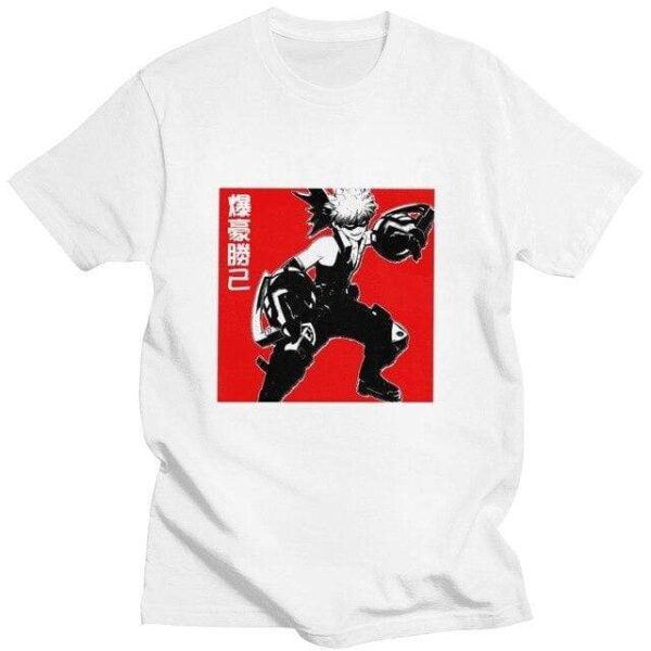 Bakugo Katsuki T-shirt Boku No Hero Academia t-shirt manches courtes 100% coton décontracté mode cosplay