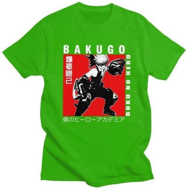 Bakugo Katsuki T-shirt Boku No Hero Academia t-shirt manches courtes 100% coton décontracté mode cosplay