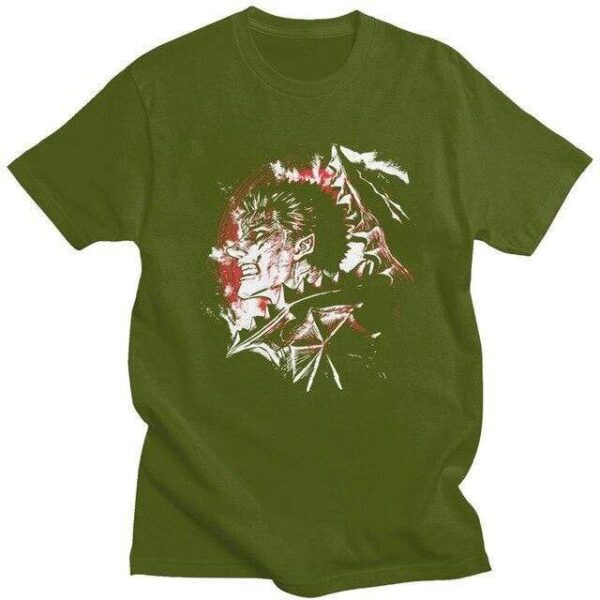Berserk Guts t-shirt manches courtes 100% coton décontracté mode cosplay