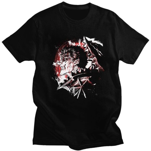 Berserk Guts t-shirt manches courtes 100% coton décontracté mode cosplay