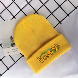 Bonnet Dragon Ball Shenron Dragon Logo Jaune Vif Design