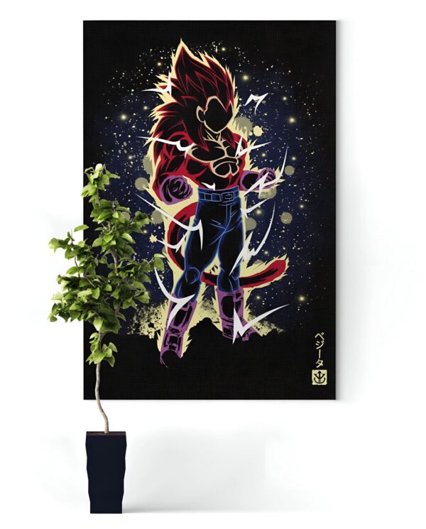 Tableau Dragon Ball GT Vegeta SSJ4 prince Saiyan