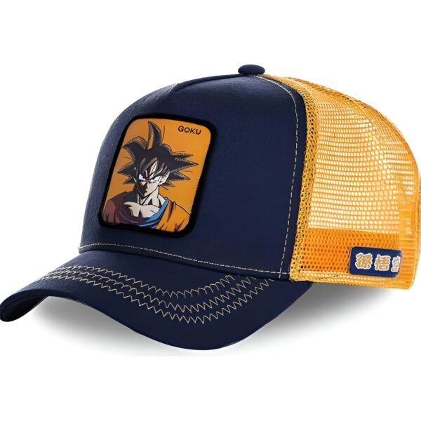 Casquette Dragon Ball Z Sangoku trucker bleu marine