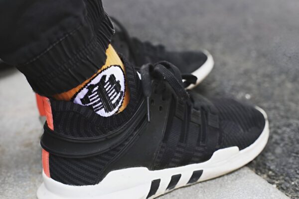 Chaussettes Dragon Ball Z Kanji Go Son Goku Orange