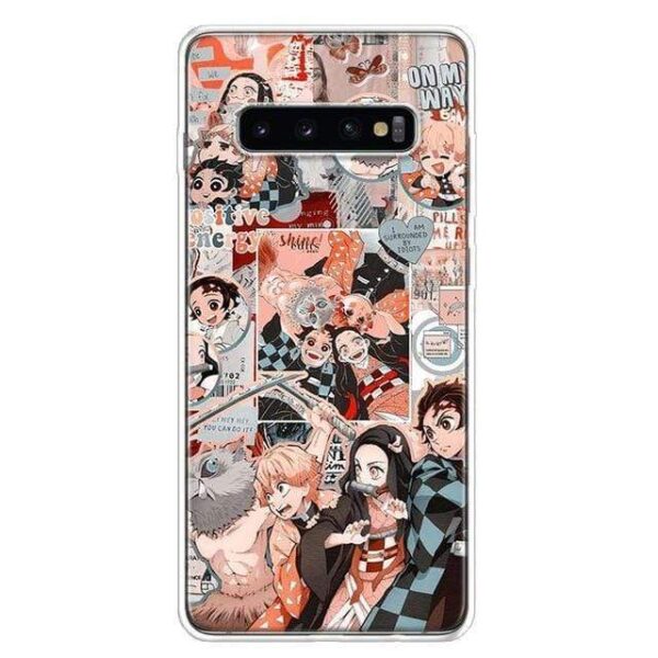 Coque Kimetsu No Yaiba Demon Slayer pour Samsung Galaxy A50 A70 A30S A51 A71 A10 A20E A40 A90 A20S M30S A6 A7 A8 A9 Pl