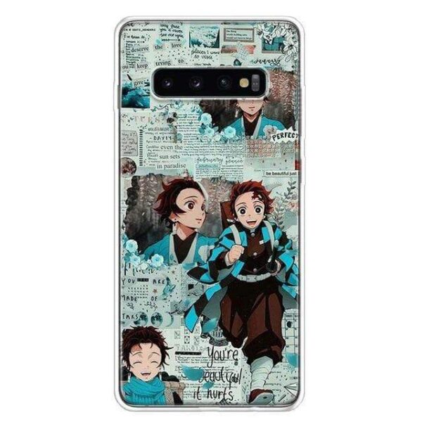 Coque Kimetsu No Yaiba Demon Slayer pour Samsung Galaxy A50 A70 A30S A51 A71 A10 A20E A40 A90 A20S M30S A6 A7 A8 A9 Pl