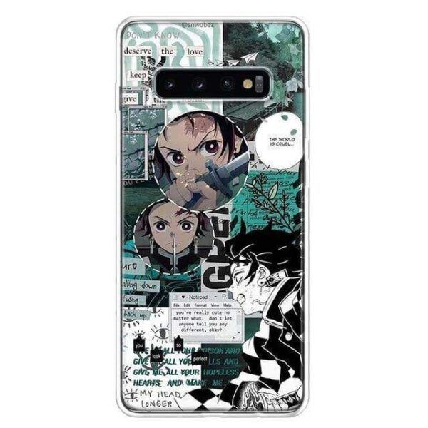 Coque Kimetsu No Yaiba Demon Slayer pour Samsung Galaxy A50 A70 A30S A51 A71 A10 A20E A40 A90 A20S M30S A6 A7 A8 A9 Pl