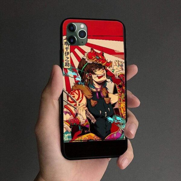 Coque téléphone demon slayer Inosuke Hashibira  iPhone SE 6s 7 8 Plus X XR XS 11 Pro Max Samsung S Note 8 9 10 20 Plus ultra