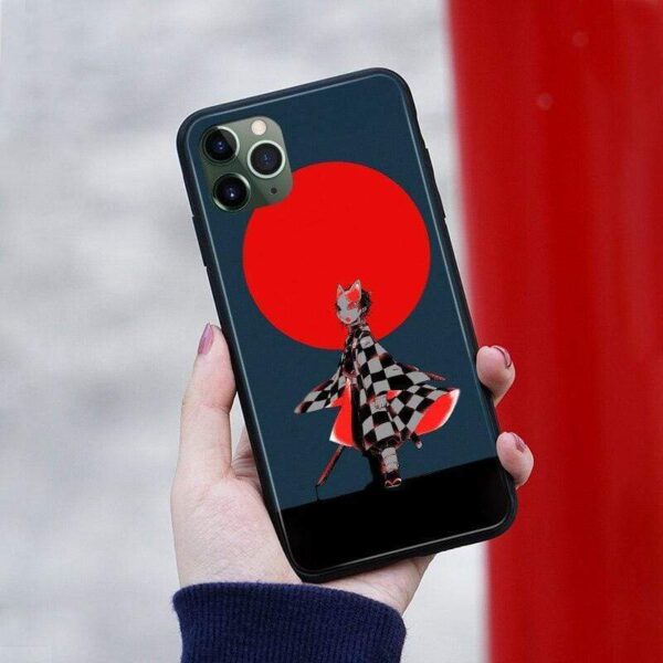 Coque téléphone demon slayer Tanjiro Kamado  pour iPhone SE 6s 7 8 Plus X XR XS 11 Pro Max Samsung S Note 8 9 10 20 Plus ultra