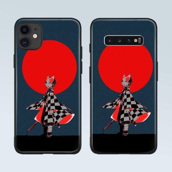 Coque téléphone demon slayer Tanjiro Kamado  pour iPhone SE 6s 7 8 Plus X XR XS 11 Pro Max Samsung S Note 8 9 10 20 Plus ultra