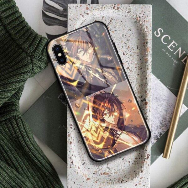 Coque téléphone genshin impact iPhone SE 6 6s 7 8 Plus X XR XS 11 12 Mini Pro Max