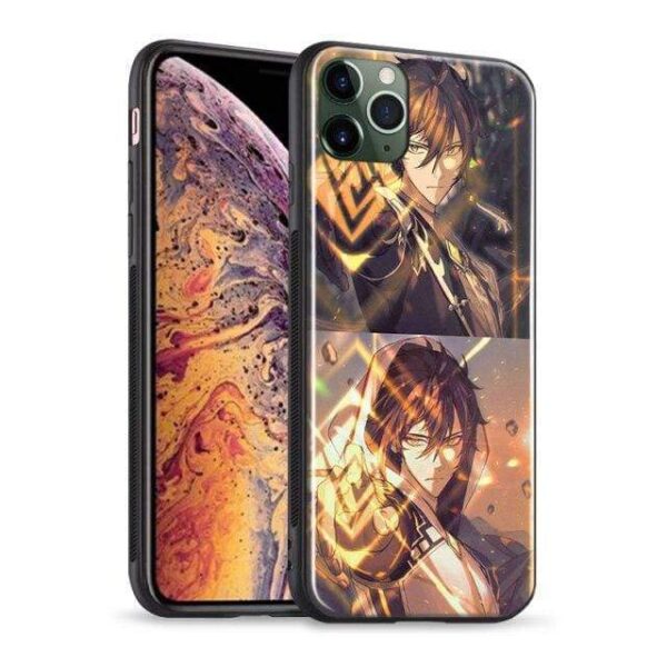 Coque téléphone genshin impact iPhone SE 6 6s 7 8 Plus X XR XS 11 12 Mini Pro Max