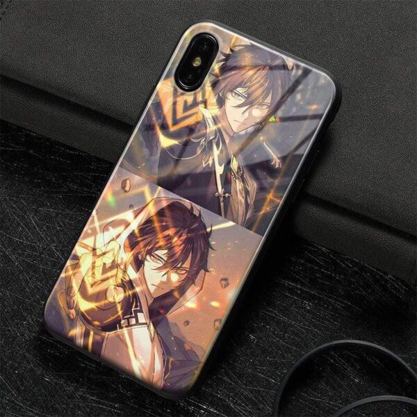 Coque téléphone genshin impact iPhone SE 6 6s 7 8 Plus X XR XS 11 12 Mini Pro Max
