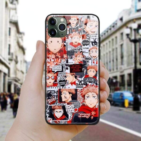 Coque téléphone Itadori Yuji Jujutsu Kaisen iPhone SE 6 6s 7 8 Plus X XR XS 11 12 Mini Pro Max