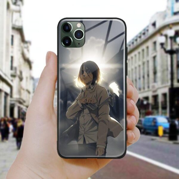 Coque téléphone snk Attack on titan  iPhone SE 6 6s 7 8 Plus X XR XS 11 12 Mini Pro Max attaque des titans