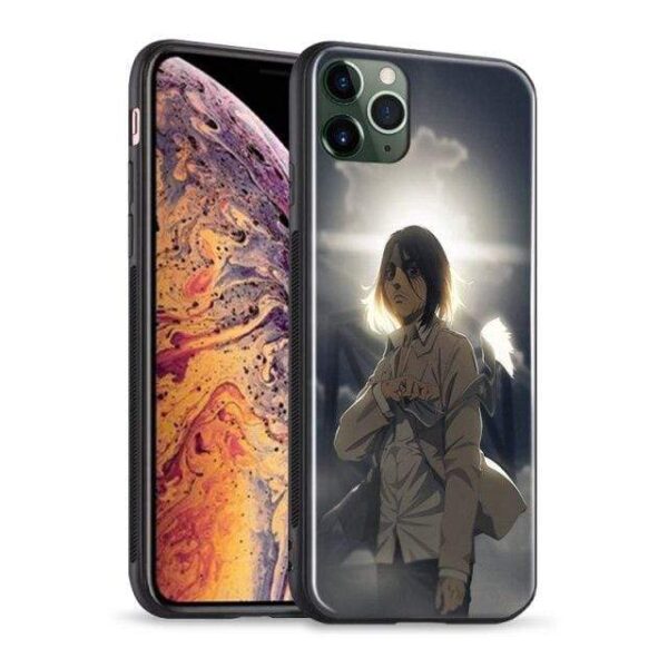 Coque téléphone snk Attack on titan iPhone SE 6 6s 7 8 Plus X XR XS 11 12 Mini Pro Max attaque des titans