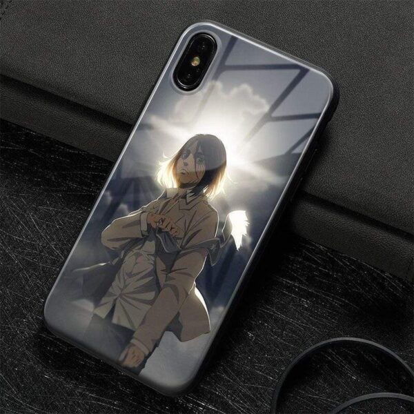 Coque téléphone snk Attack on titan  iPhone SE 6 6s 7 8 Plus X XR XS 11 12 Mini Pro Max attaque des titans